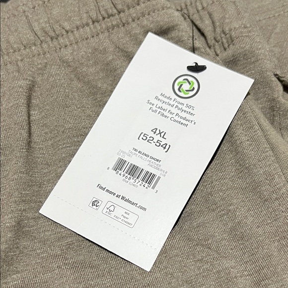 Athletic Works Men's Tan Athletic Shorts - Picture 3 of 3